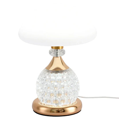 Stylish Crystal LED Table Lamp with Unique Mushroom Shape