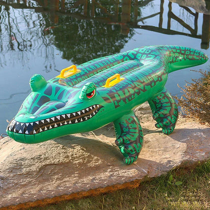 Fun Inflatable Crocodile Pool Float for Kids and Adults - Cofik