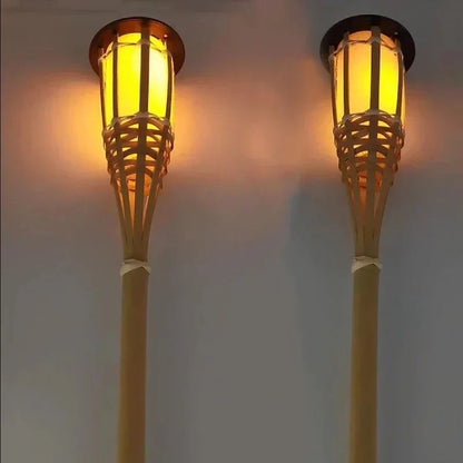 Outdoor Solar Powered Flame Lights Set
