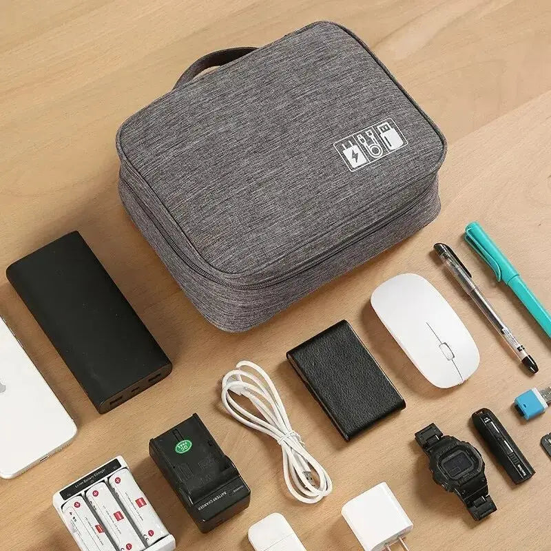 Travel Cable Organizer Bag Waterproof Accessory Pouch