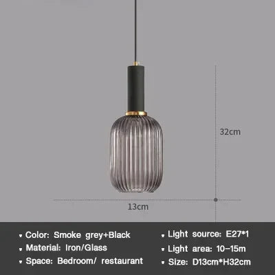 Sleek Glass Pendant Lighting Fixture