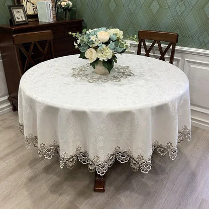 Elegant Floral Pattern Table Cover