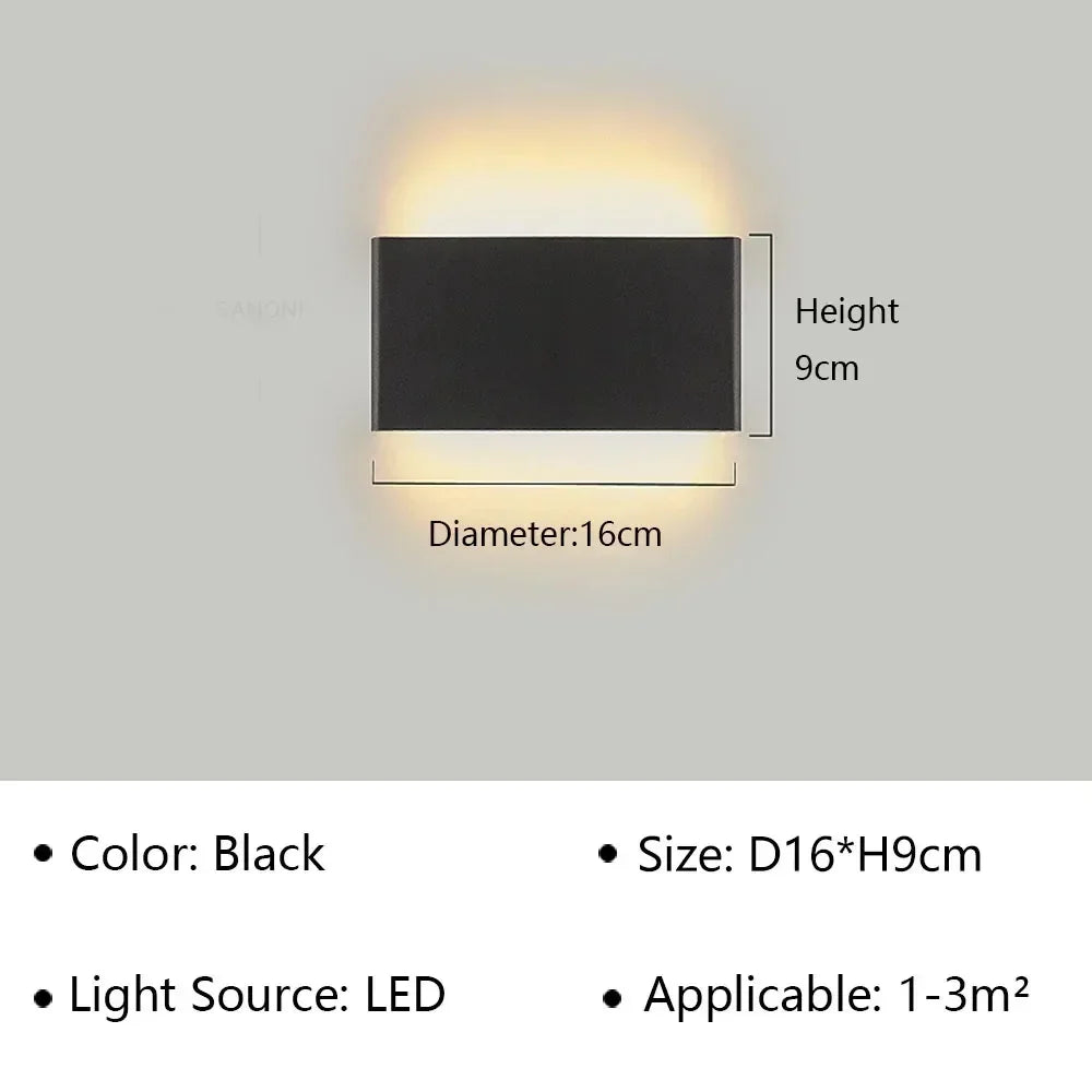 Contemporary LED Wall Light with Soft Warm Glow