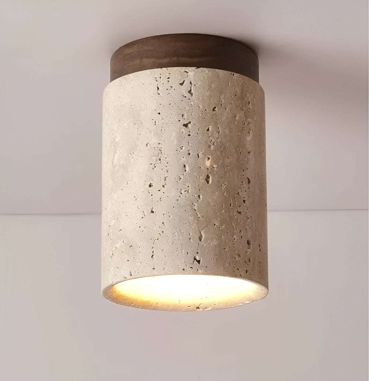 Elegant Natural Stone LED Ceiling Light