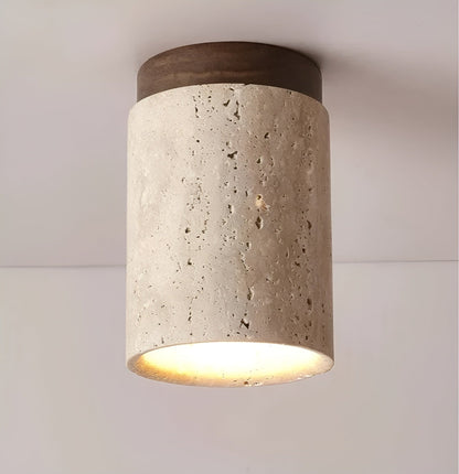 Elegant Natural Stone LED Ceiling Light