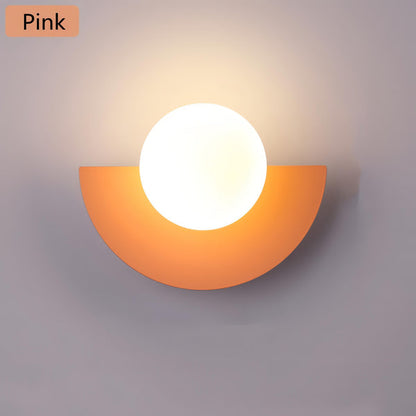 Contemporary Half-Round Wall Light