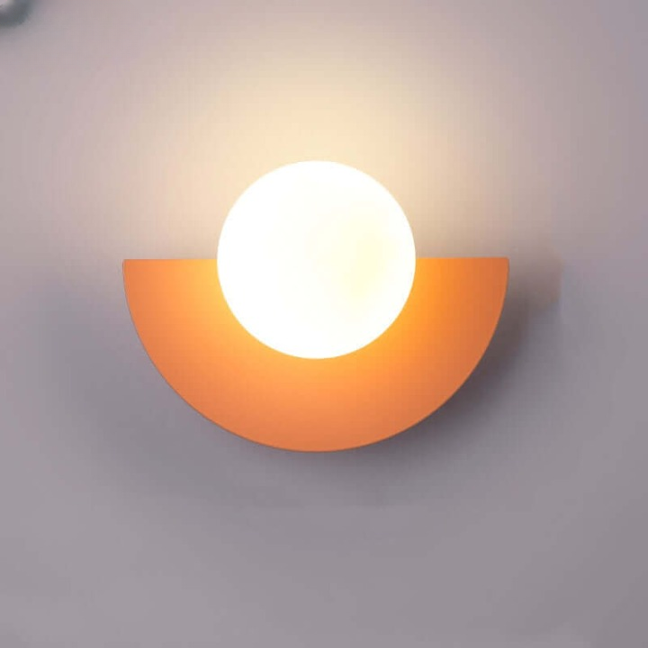 Elegant Half Moon Metal Wall Light