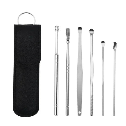 Premium Ear Cleaner Kit 6pc Stainless Steel Tools