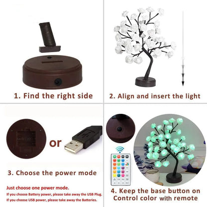 Colorful String Fairy Lights USB Table Lamp Decoration