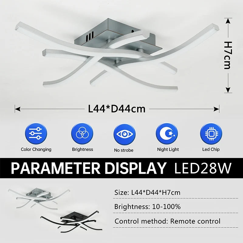 Stylish LED Light Fixture for Home Ceiling