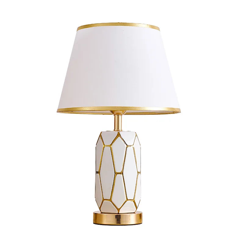Classic White Ceramic Bedside Lamp