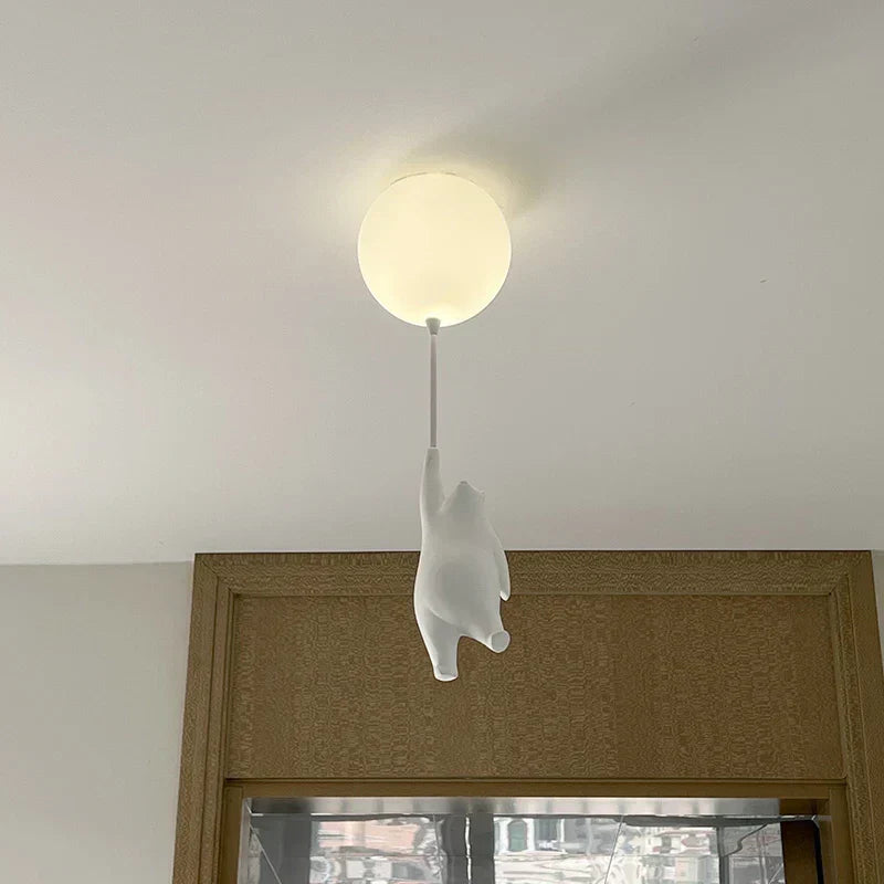 Colorful Teddy Bear Ceiling Light