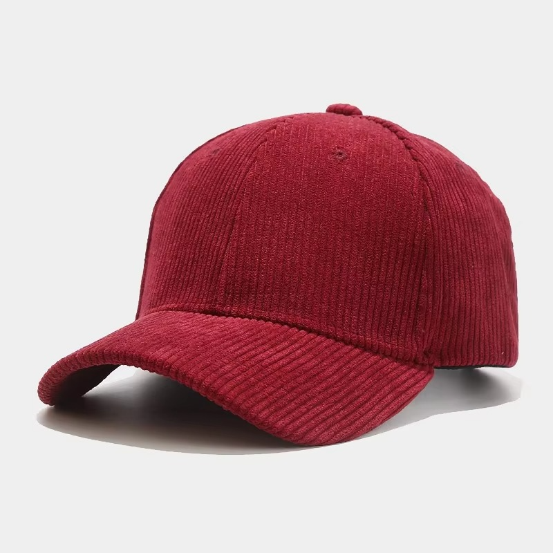 Retro Cord Baseball Hat Adjustable Fit