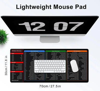 Ergonomic Shortcut Keyboard Mouse Pad
