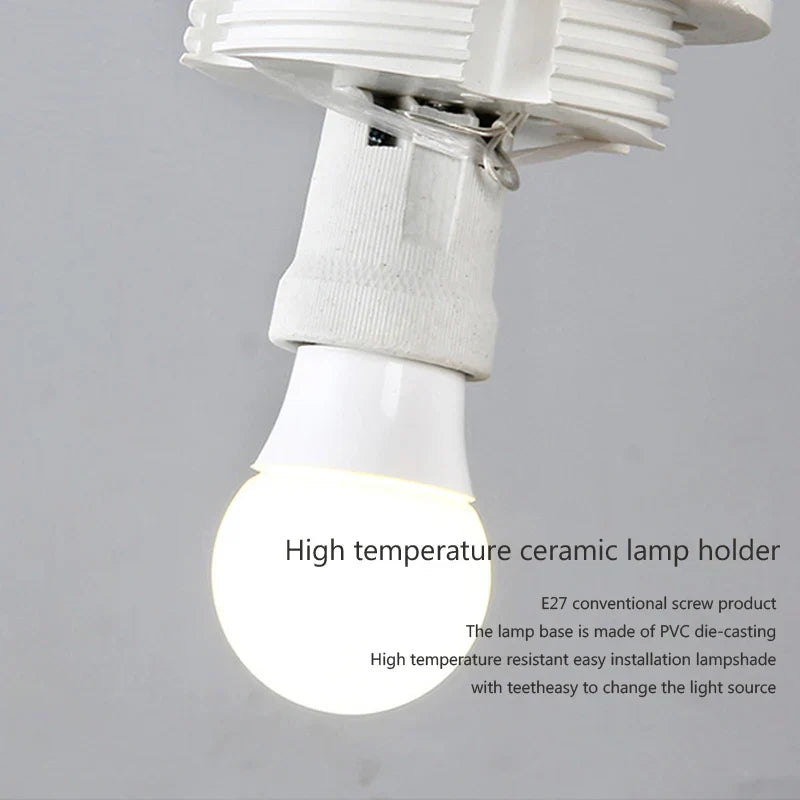 Simple White Glass Pendant Lamp