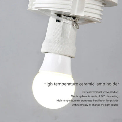 Simple White Glass Pendant Lamp
