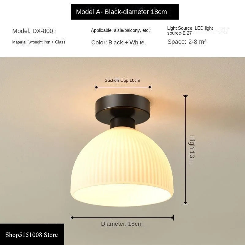 Modern Glass LED Hallway Ceiling Light Fixture - Cofik
