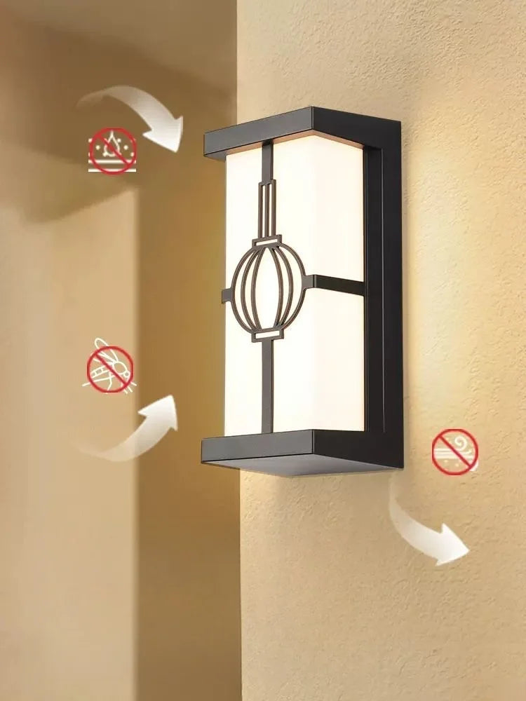 Bright Outdoor Security Wall Lamp with Motion Sensor