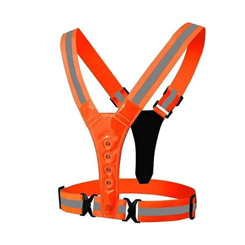 Bright Adjustable LED Safety Vest with Rechargeable Lights - Cofik