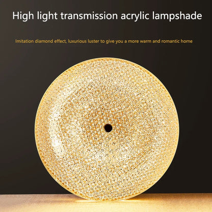 Luxury Gold Crystal Pendant Ceiling Light Fixtures