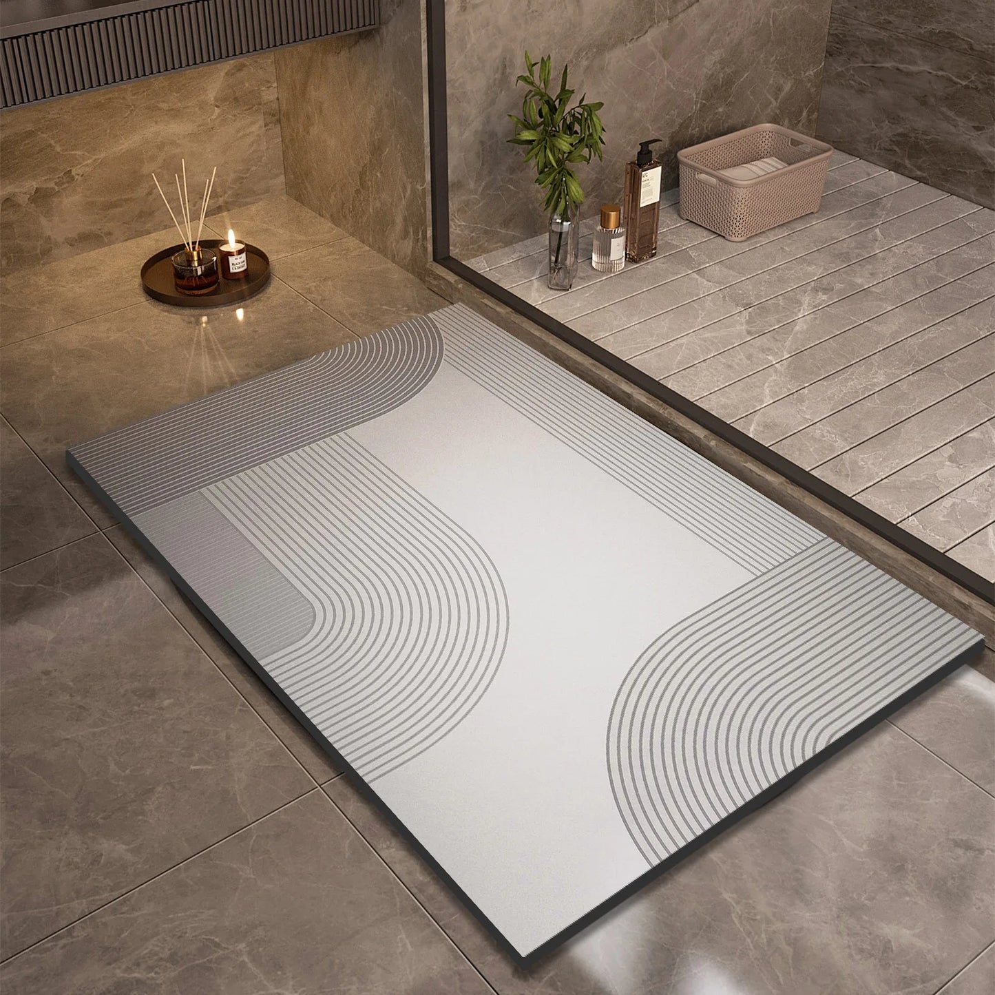 Soft Grip Bathroom Mat Anti-slip Shower Rug