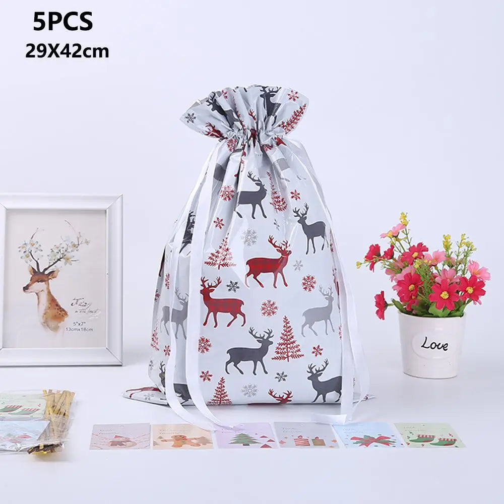 Reusable Cloth Gift Bags 5 Pack