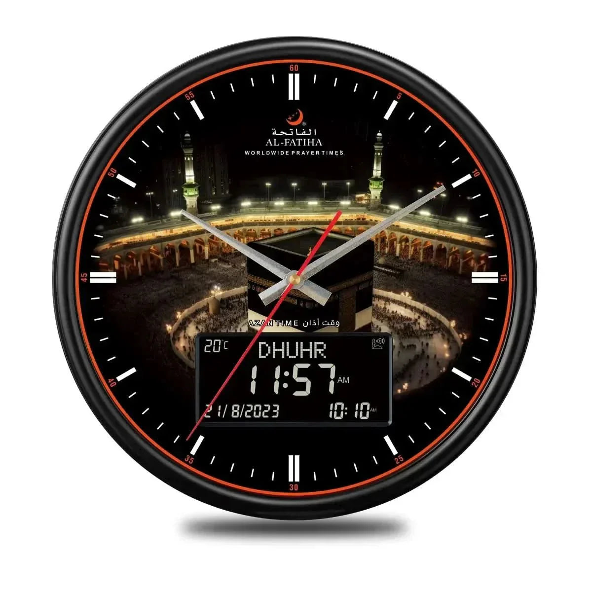 Islamic Digital Prayer Clock with Auto Azan Adjustment