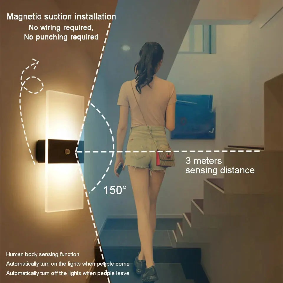 Bright Touch Wall Lamp USB Rechargeable