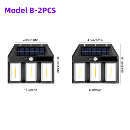Outdoor LED Solar Powered Weatherproof Wall Light