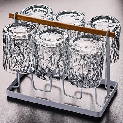 Elegant Whisky Glass Holder with Deer Pattern