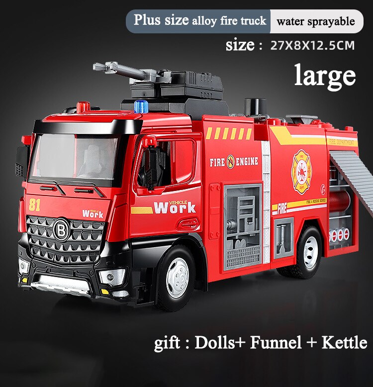 Big Kids Fire Engine Rescue Toy Truck - Cofik