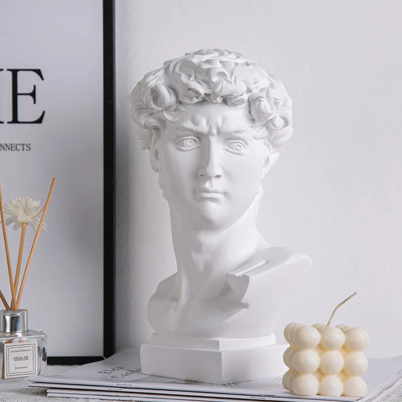 Modern Abstract Resin Bust Sculpture Decor