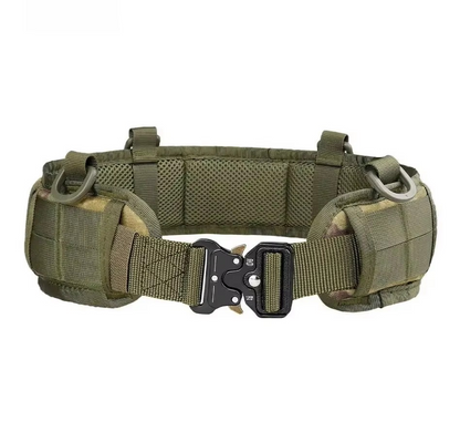 Durable Outdoor Quick Release Web Belt with Silver Buckle - Cofik