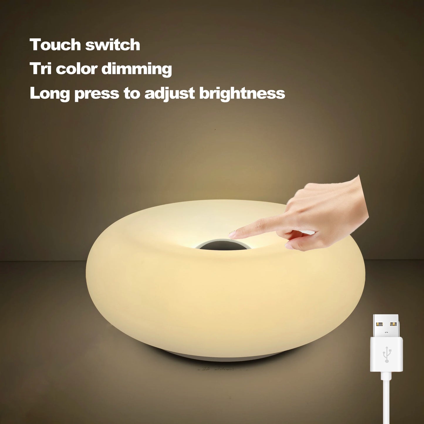 Modern USB Touch Lamp with Color Changing LED