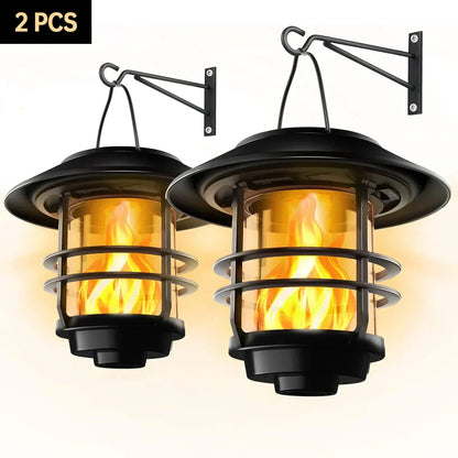 Outdoor Solar Powered Flicker Lantern Light