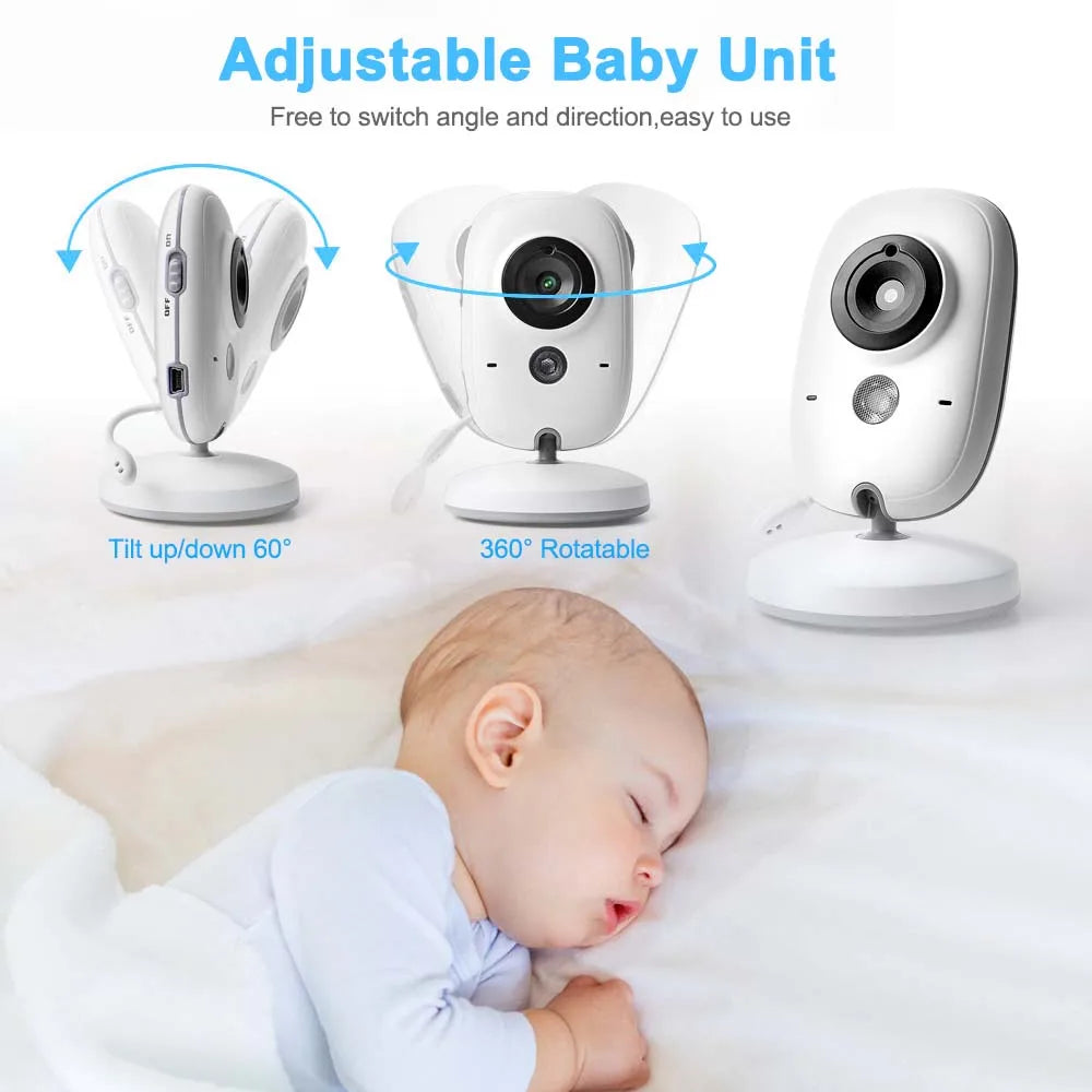 Baby Video Monitor with Night Vision and Two-Way Talk