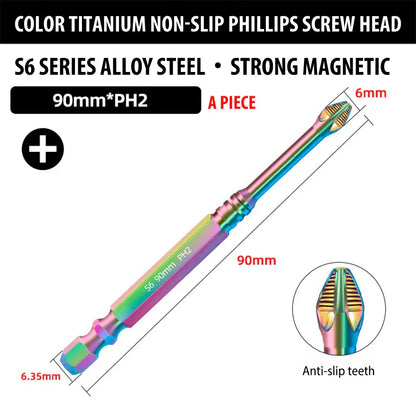 Strong Titanium Magnetic Screwdriver Bit