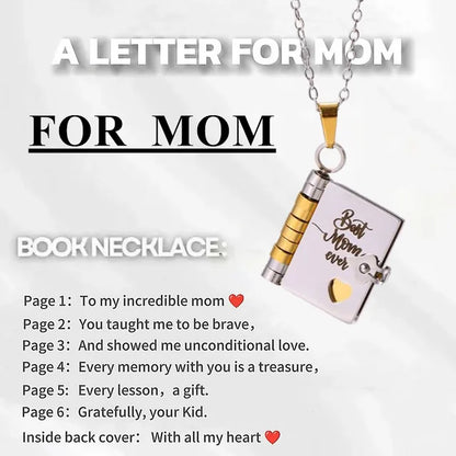 Sentimental Photo Pendant Necklace with Heartfelt Message