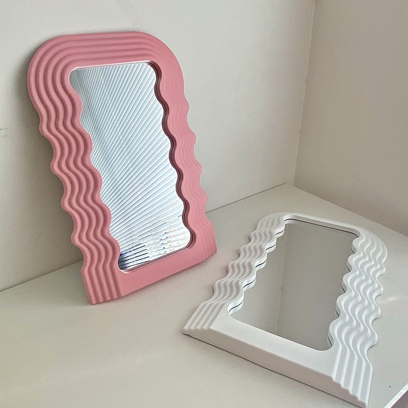 Vintage Wave Resistant Wall Mirror