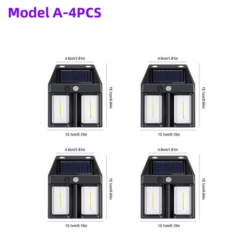Outdoor LED Solar Powered Weatherproof Wall Light