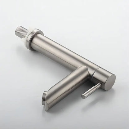 Premium Brushed Stainless Steel Bathroom Faucet