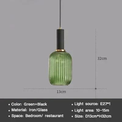 Sleek Glass Pendant Lighting Fixture