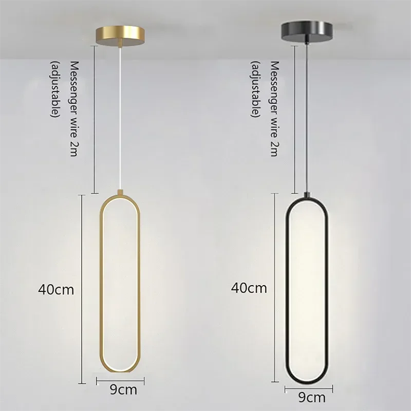 Stylish Black Gold Pendant Lighting Fixture