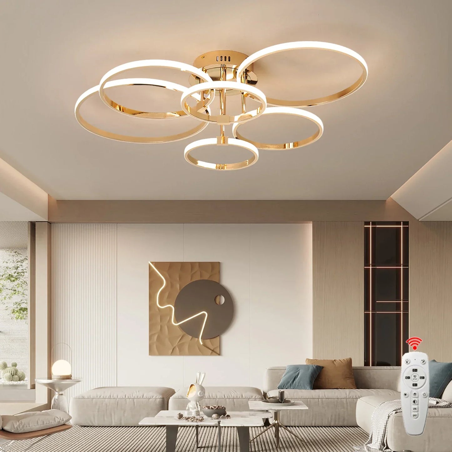 Stylish LED Chandelier Light with Remote Control