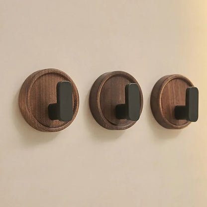Stick On Wooden Wall Hooks for Keys and Towels