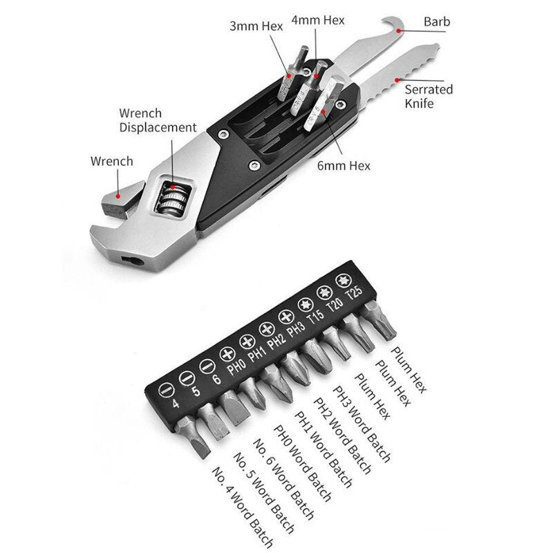 Premium Compact Folding Wrench Tool Kit
