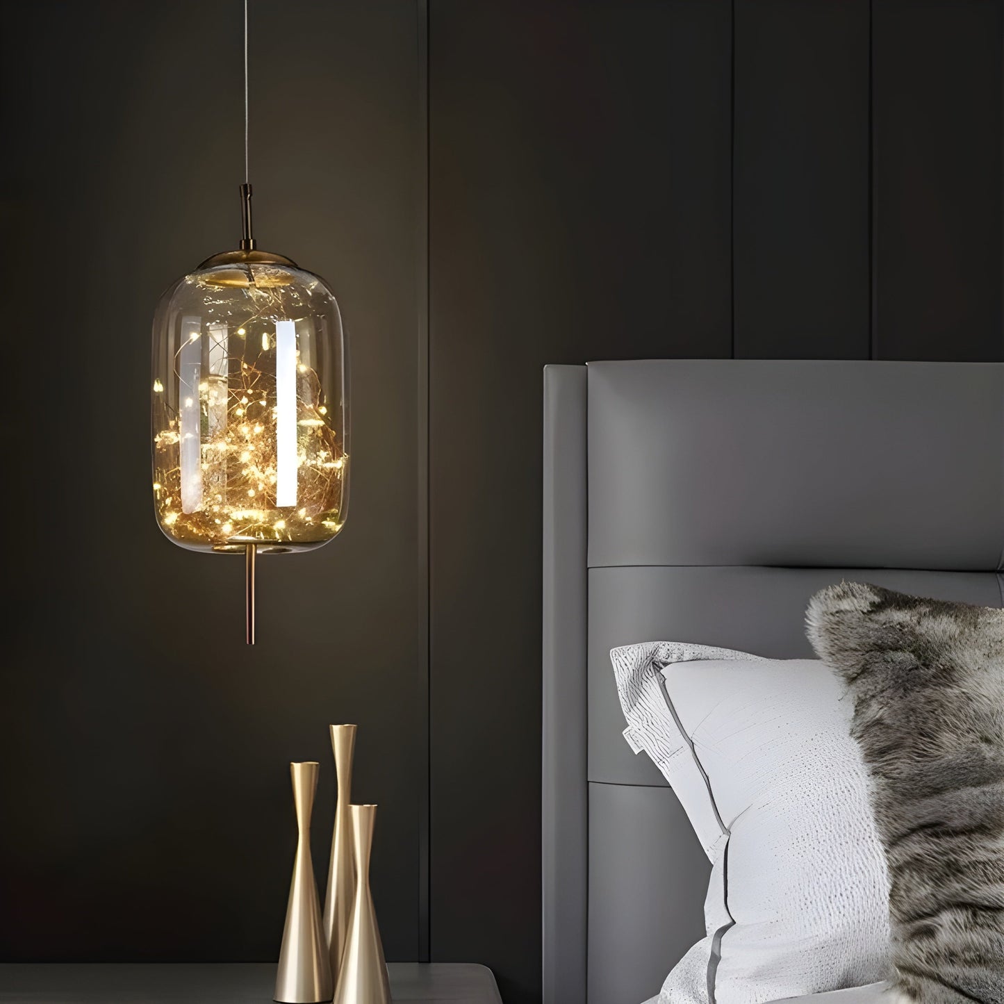 Stylish LED Hanging Star Light Fixture
