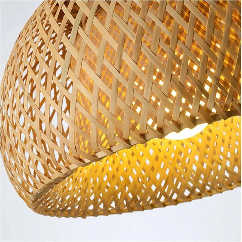 Elegant Natural Bamboo Pendant Lamp