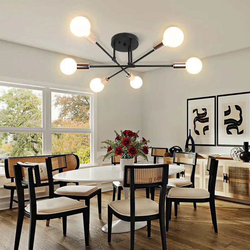 Stylish 6-Light LED Pendant Ceiling Lamp