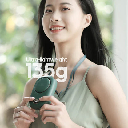 Portable Rechargeable Mini Fan with LED Display